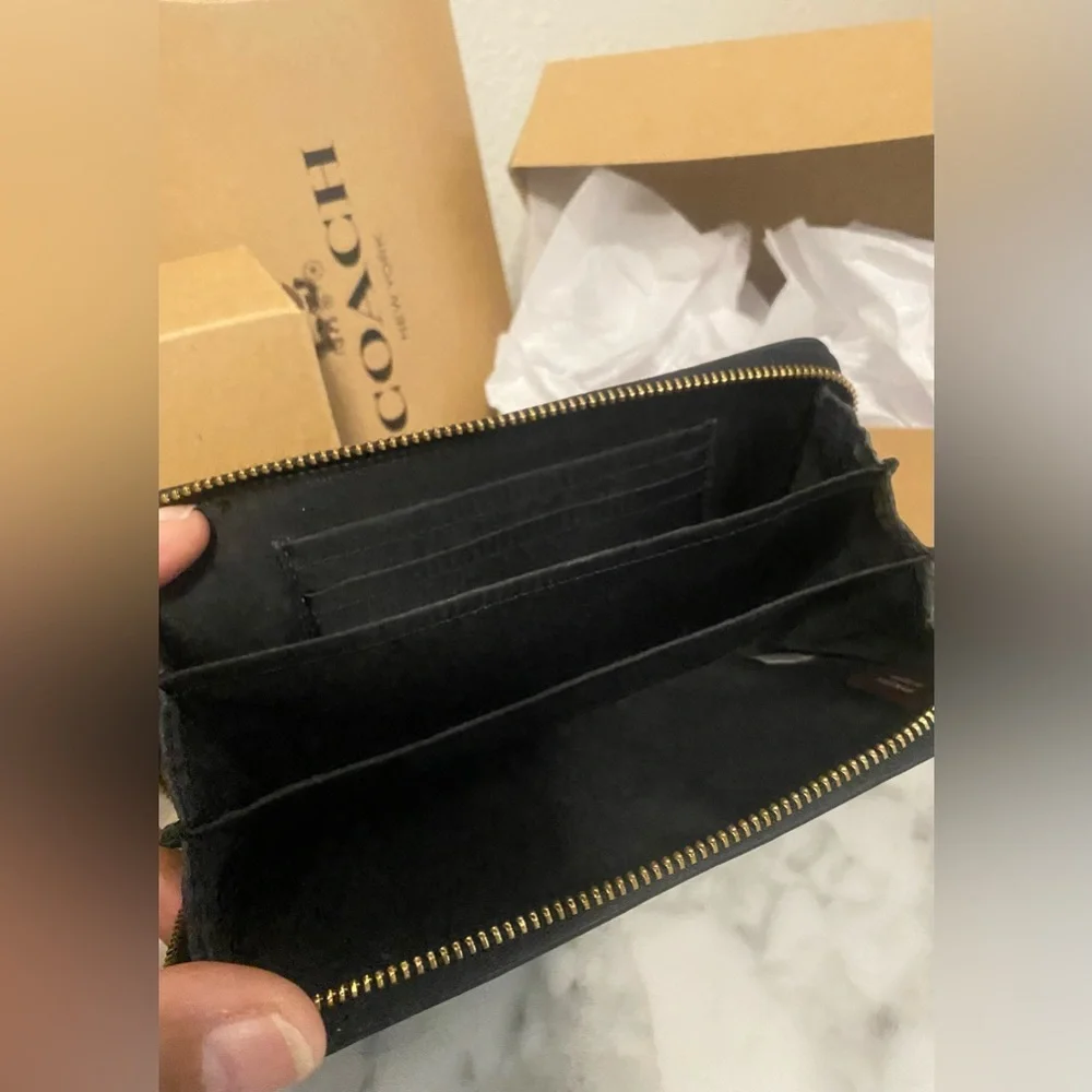 Coach Smooth Leather Universal Zip Case | Wristlet - Picture 6 of 7